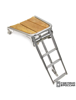 Платформа носовая с трапом 3 ступени серые