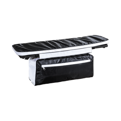 Комплект накладок на сиденья с сумкой 80*20 см ткань черно-белый