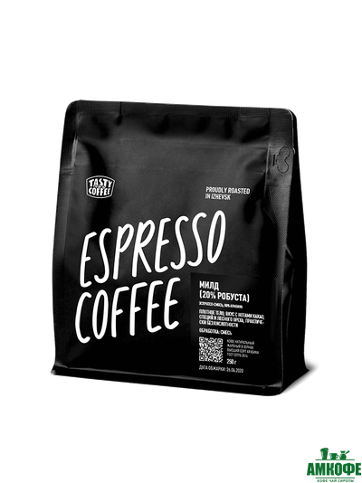 Милд 80% Arabica+20% Robusta, 250 гр.
