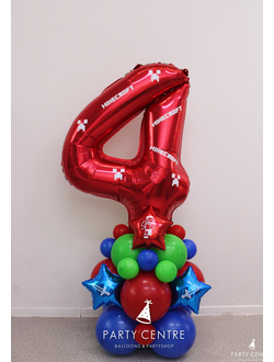 Стойка с цифрой "Майнкрафт"