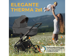 Коляска 2в1 Sweet Baby Elegante Therma Dark Grey