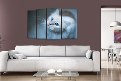 Модульная картина "Голубые глаза"