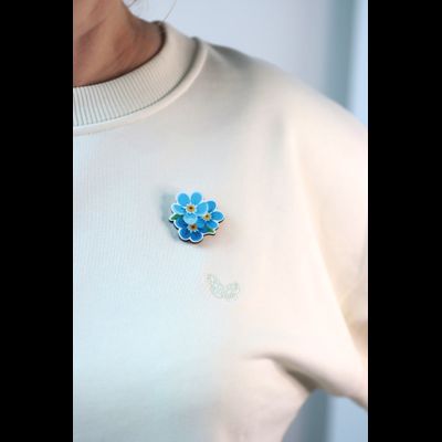 БРОШЬ "Незабудка"