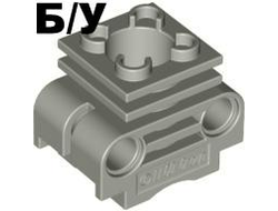 ! Б/У - Technic Engine Cylinder with Side Slots, Light Gray (2850a / 285002 / 4160858) - Б/У