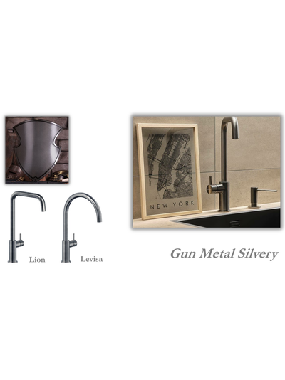 Смеситель Reginox LEVISA PVD Gun Metal Silvery