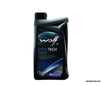 Wolf VITALTECH 5W40 1L мотор. синт SN/CF, A3/B4 PSA B71 2296 RENAULT RN 0710