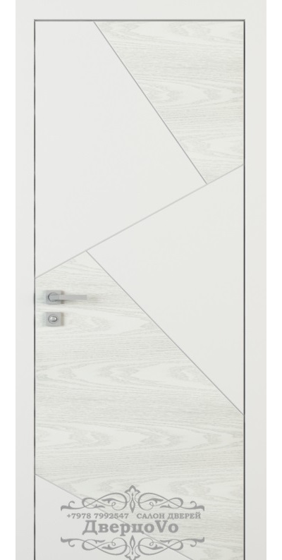 PORTE RICHI (Беларусь). ЛОГИКА, ЛШ33, НАТУРАЛЬНЫЙ ШПОН ЯСЕНЯ + ЭМАЛЬ. ПОЛОТНО ГЛУХОЕ.