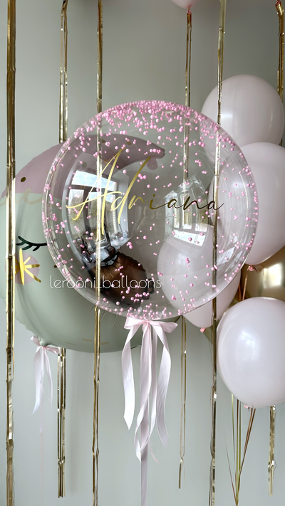 Шар Баблс с пенопластом и надписью