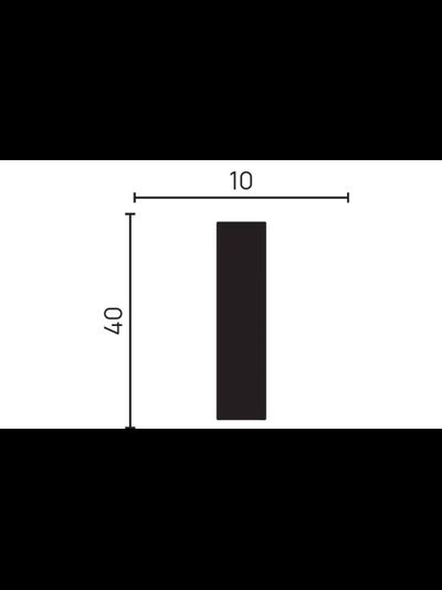 Молдинг Decor Dizain DD620, дюрополимерный, влагостойкий, под покраску, длина 2 м