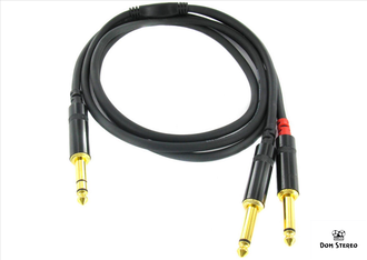 Картинка Cordial CFY 1.5 VPP кабель Y-адаптер джек стерео 6.3мм—2 джека моно 6.3мм