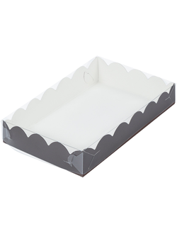 Коробка для печенья/пряников с прозр. кр. (шоколад), 200*120*35мм