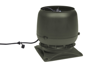 Вентилятор Vilpe E220S/160, 0-800 м3/час, с основанием 300х300 мм зеленый