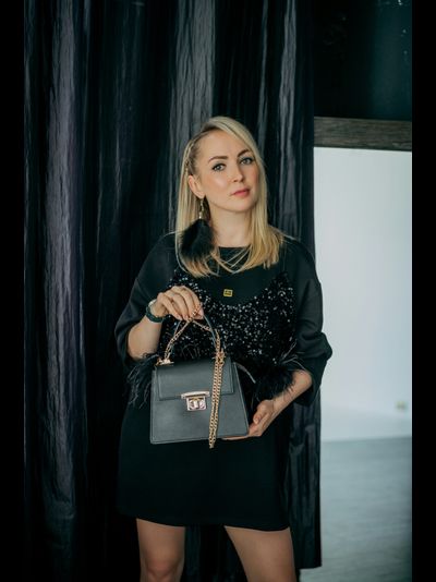 Женская черная сумка сундучок с цепочкой на плечо M&amp;Marie натуральная кожа Vera Pelle, 025867