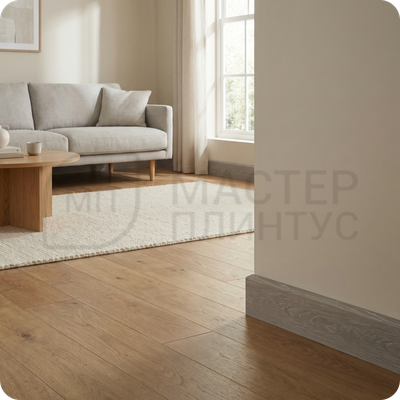 Плинтус из дюрополимера Winart Quadro Pro 80х16х2000 мм. Фрассино 015