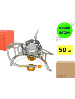 Плитка газовая/ печь кассетная высокой мощности #Т-1 (1уп/ 50шт) с сумкой переносной с пьезо поджигом (мощность: 3500 Вт)