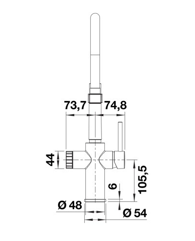 Смеситель Blanco CATRIS-S Flexo Filter