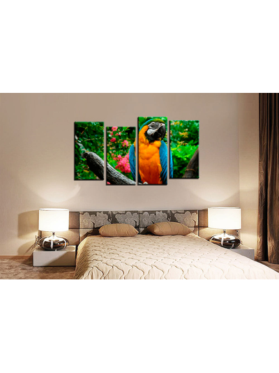 Модульная картина &quot;Попугай&quot;