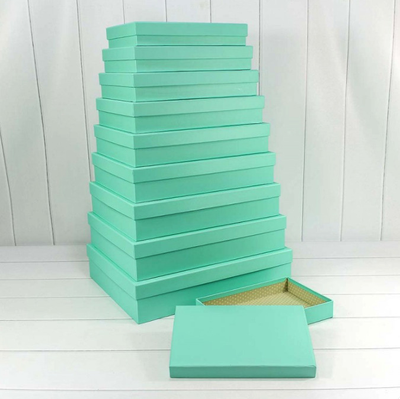 Коробка подарочная прямоуг. (бирюза), 44*34,5*9,5см