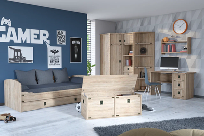 Шкаф угловой Валенсия, сонома