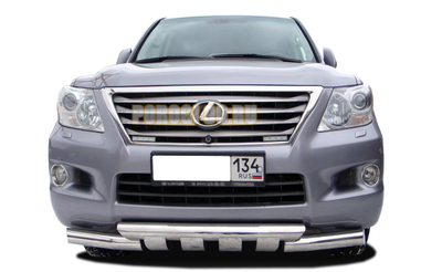 Защита переднего бампера (G) d76 для Lexus LX 570 (2013-2015)