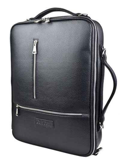 Кожаная сумка-рюкзак Castenaso black (арт. 3108-01)