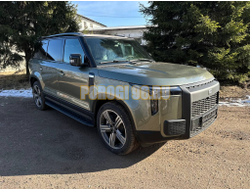 Пороги алюминиевые с пластиковой накладкой (карбон черные) 2020 мм ТСС для Rox 01 2024-