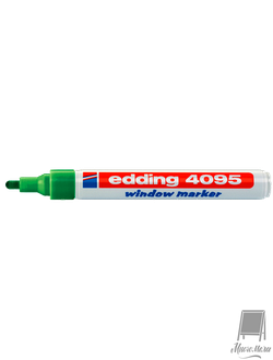 Меловой маркер Edding( Германия) зеленый 2-3мм