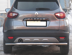 Защита заднего бампера d60 для Renault Kaptur (2016-)
