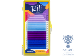 Ресницы цветные Rili Shake Indigo - 16 линий - MIX