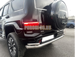 Защита заднего бампера двойная Папа Тюнинг d76/42 для TANK 700 2024-