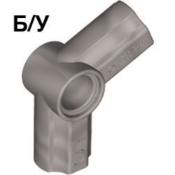 ! Б/У - Technic, Axle and Pin Connector Angled #5 - 112.5 degrees, Flat Silver (32015 / 6158386) - Б/У