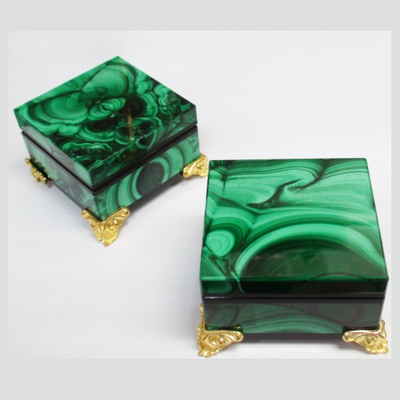 Шкатулки из малахита
