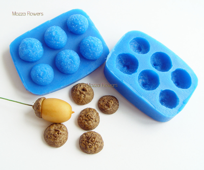 "Шляпки желудей" силиконовый молд (вайнер)