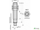 Оптический бесконтактный датчик O03-NO-PNP-P(Л63, с регулировкой)