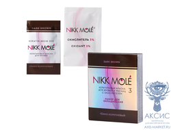 Кератиновая краска САШЕ (2 мл) + окислитель Nikk Mole