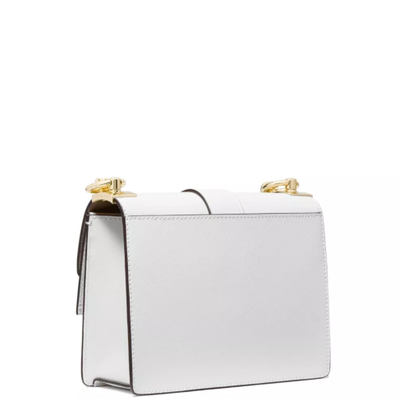 Женская сумка Michael Michael Kors (МАЙКЛ КОРС) через плечо с логотипом белая