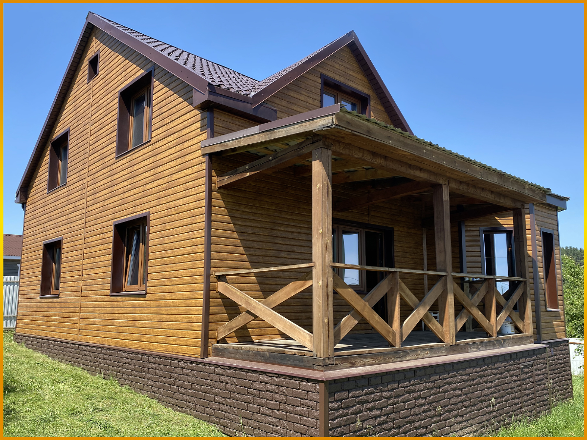 Монтаж сайдинга под дерево с утеплением