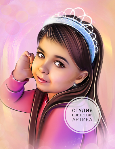 Портрет в Стиле Диджитал 1 Человек