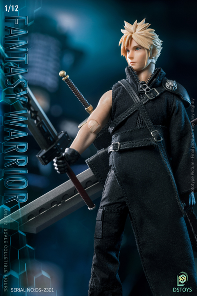 Клауд Страйф (Final Fantasy VII Remake) - КОЛЛЕКЦИОННАЯ ФИГУРКА 1/12 Fantasy Warrior Cloud Piece (DS-2301) - DSTOYS