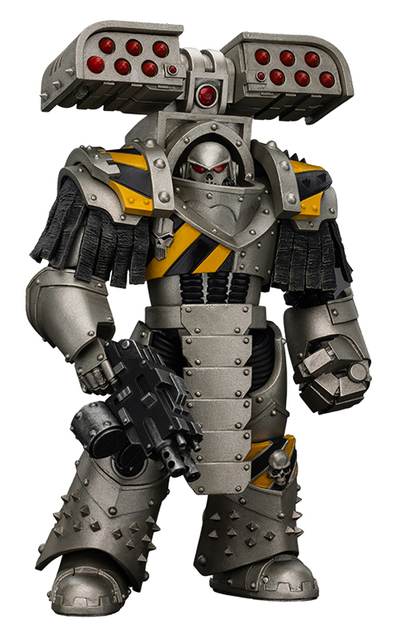 Осадный терминатор-титан Железных Воинов (Warhammer Horus Heresy) - КОЛЛЕКЦИОННАЯ ФИГУРКА 1/18 Iron Warriors Tyrant Siege Terminator with Rocket Launcher (JT01475) - JOYTOY