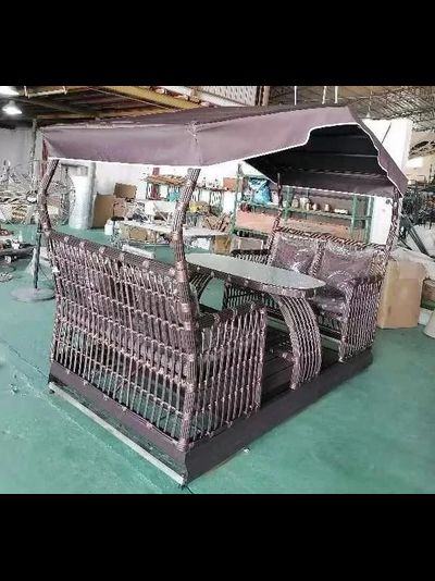 Маятниковые садовые качели Bamboo brown