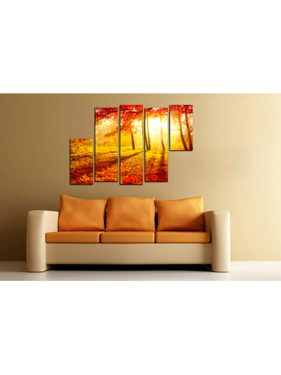 Модульная картина "Золото природы"