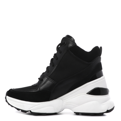 Женские кроссовки Michael Kors с принтом черные