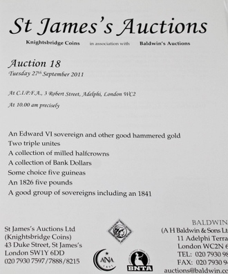 St  James`s Auctions. Auction 18.  27 September 2011. London, 2011.