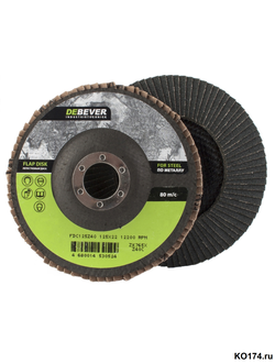 Круг лепестковый торцевой КЛТ 125х22 Zn Debever