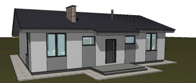 Одноэтажный дом с тремя спальнями 99м² (S87)