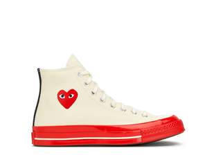 Converse Comme Des Garcons Play Converse Chuck Taylor 70 Comme des Garcons PLAY HIGH TOP RED SOLE