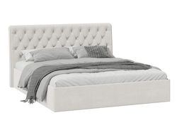 Кровать Скарлет двойная Универсальная Тип 1 Велюр бежевый 1800