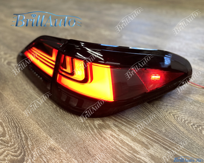 Стопы Lexus RX 2009-2015 черные с анимацией