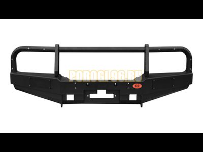 Передний силовой бампер серии Трофи на Mitsubishi Pajero II 1991-1999 (02.130.01)